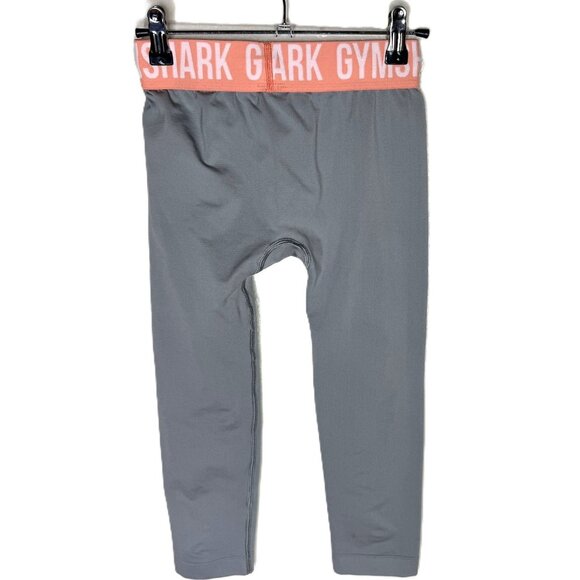 Gymshark Gray Seamless Cropped Leggings Athletic Tights, Size XS - Picture 2 of 6